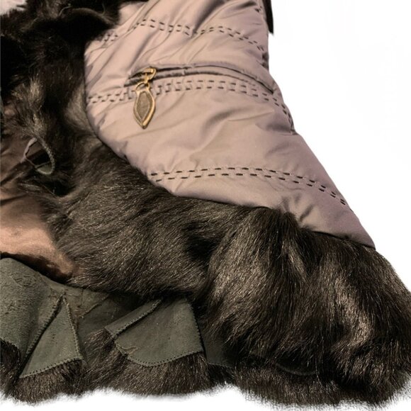 Designer Roberta Scarpa 100% Kidfur Trimmed Jacket - Picture 6 of 12